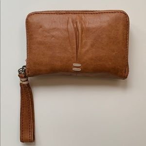 49 Square Miles Lambskin Chit Chat Wallet in Wood